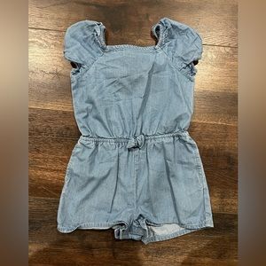 2T Cat & Jack Toddler Girls Denim Romper. Smoke free home; great condition.